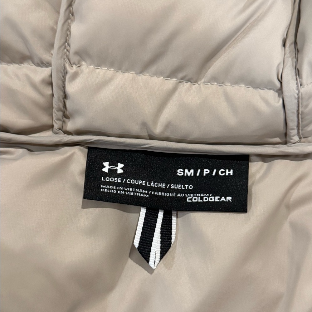 Under Armour Light Tan ColdGear Puffer Coat - Picture 2 of 4
